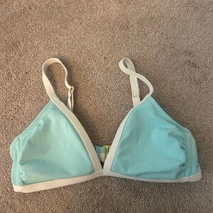 Aerie Blue and White Bikini Set with Adjustable Straps